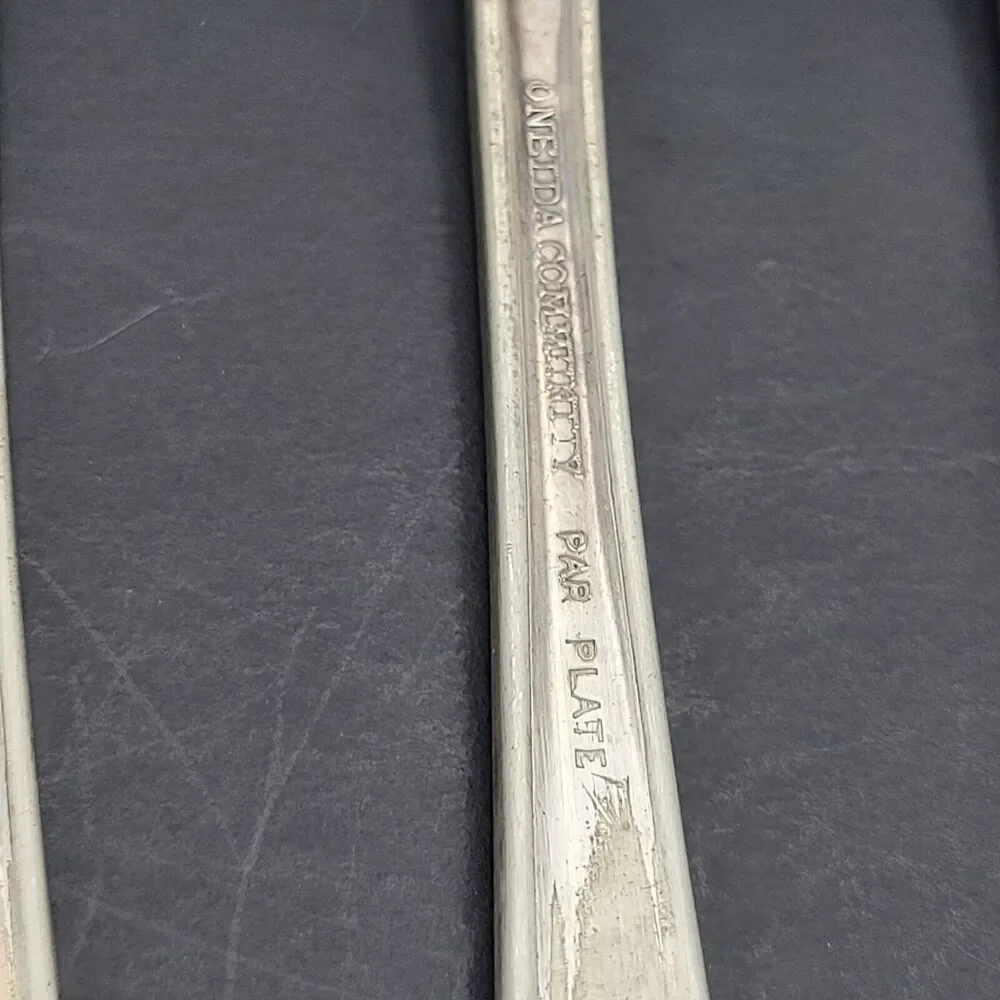 Vernon Ashley Oneida Community 5 Dinner Forks Par Plate Vtg 1917